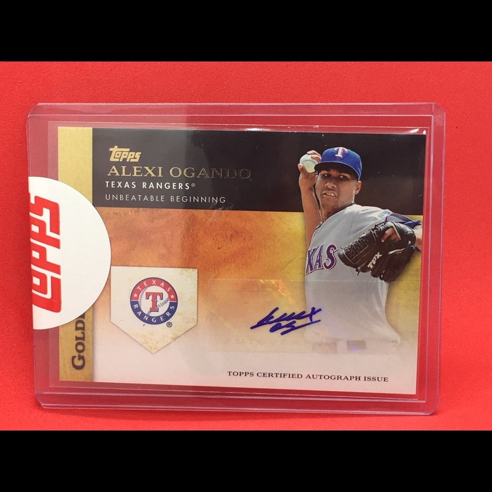 2012 Alexi Ogando Topps Sealed Collectible Card